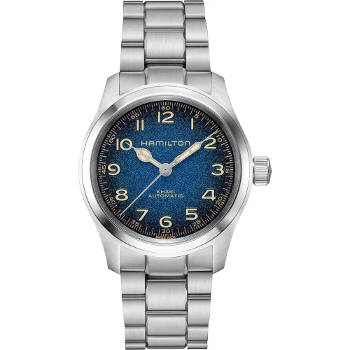 MONTRE HAMILTON KHAKI FIELD MURPH 38 MM BRACELET MÉTAL ARGENTÉ