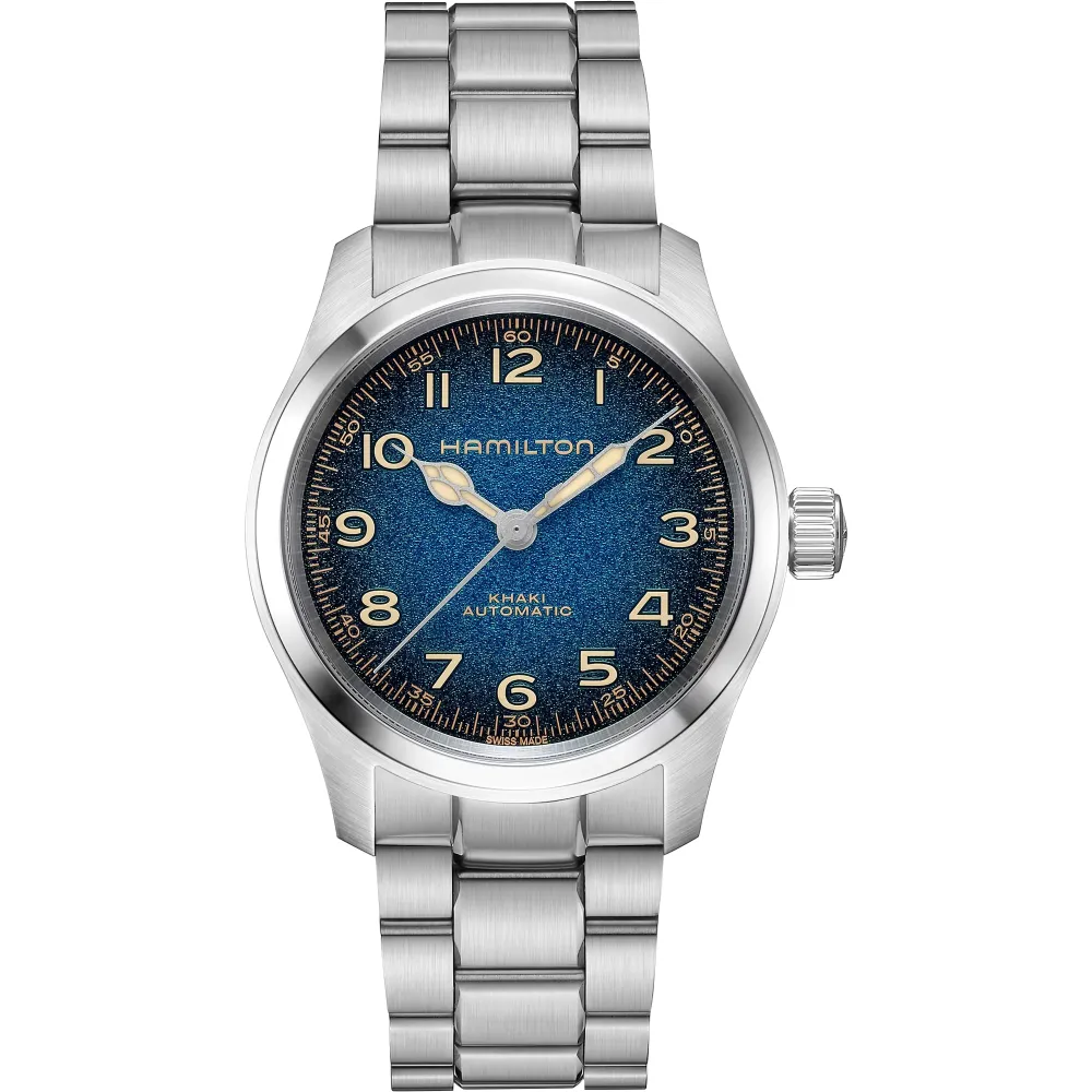 MONTRE HAMILTON KHAKI FIELD MURPH 38 MM BRACELET MÉTAL ARGENTÉ
