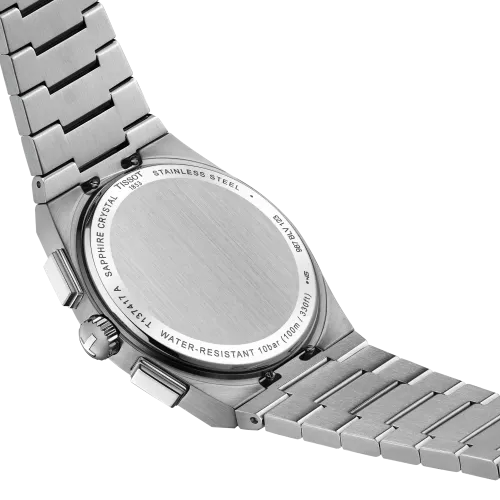 MONTRE TISSOT PRX CHRONOGRAPHE 41 MM CADRAN BLEU BRACELET ACIER