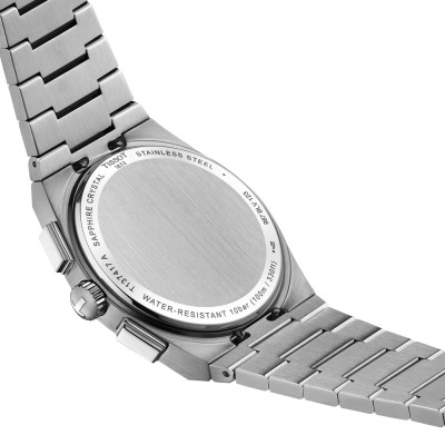 MONTRE TISSOT PRX CHRONOGRAPHE 41 MM CADRAN BLEU BRACELET ACIER