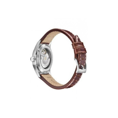 Hamilton  montre khaki field 38mm automatique cadran noir bracelet cuir