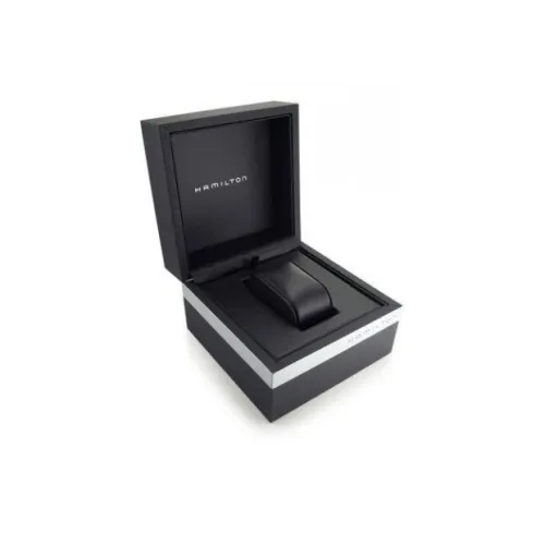 Hamilton intra-matic 38mm automatique cadran noir bracelet cuir H38455731