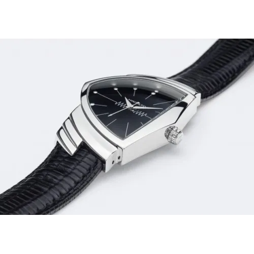  Montre Hamilton ventura quartz,bracelet cuir 