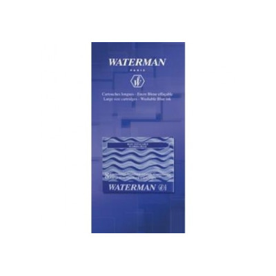 Waterman cartouche longue bleu