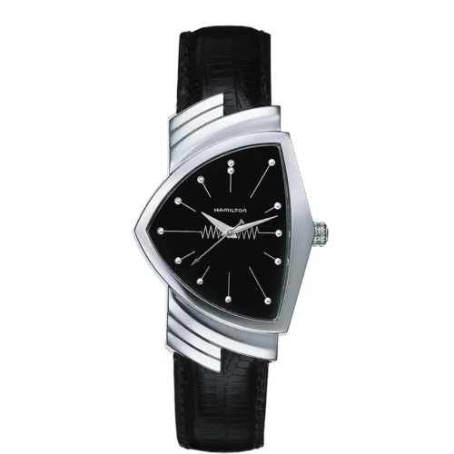  Montre Hamilton ventura quartz,bracelet cuir 