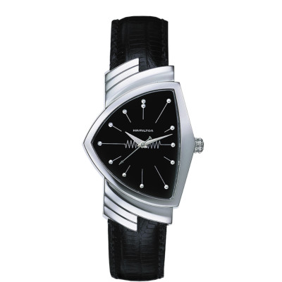  Montre Hamilton ventura quartz,bracelet cuir 