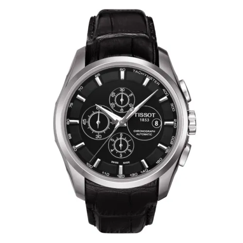 Tissot automatique homme chrono couturier  bracelet cuir
