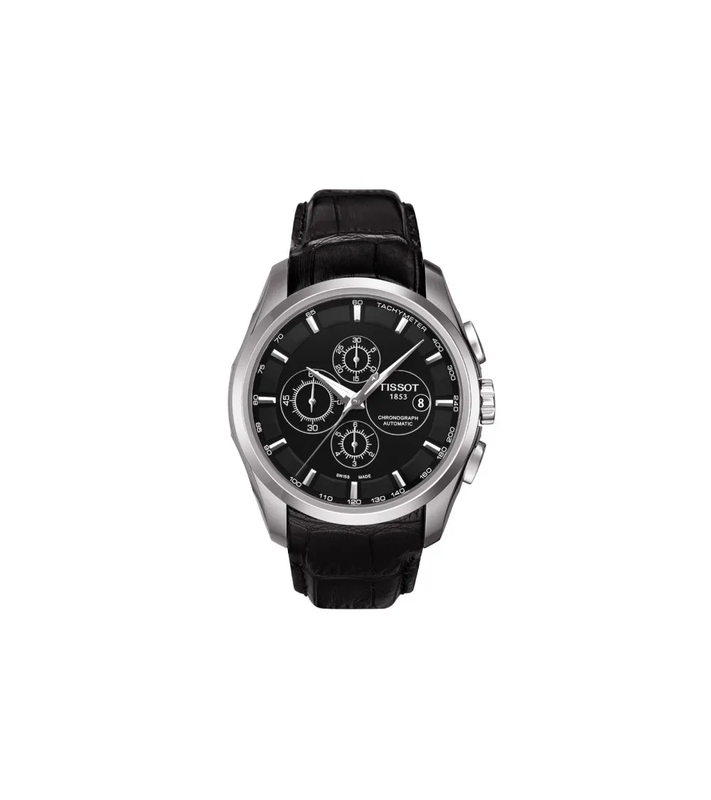 Tissot automatique homme chrono couturier  bracelet cuir