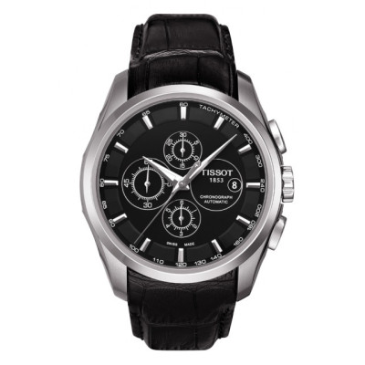 Tissot automatique homme chrono couturier  bracelet cuir