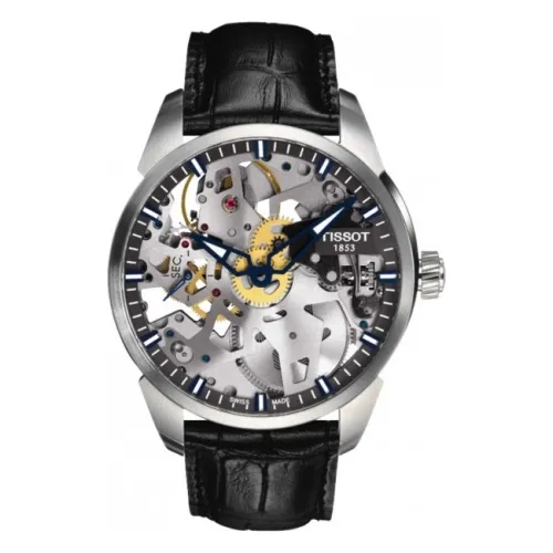 Tissot T-Complication homme mouvement mécanique squelette 