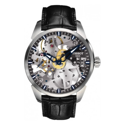 Tissot T-Complication homme mouvement mécanique squelette 