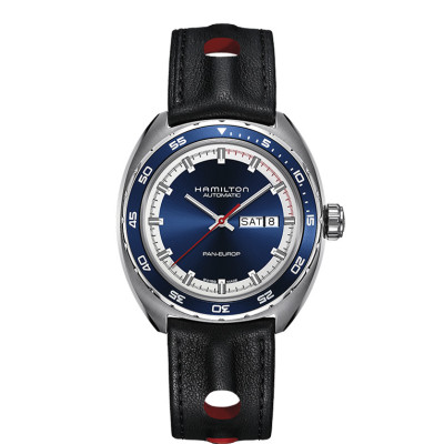 Hamilton montre pan europe automatique bleu