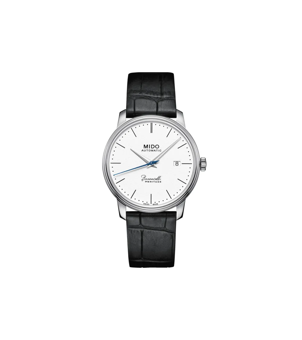Mido montre homme Baroncelli automatique,verre saphir,bracelet cuir .