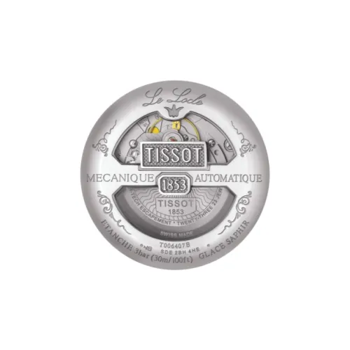 Tissot Le Locle automatique fond noir bracelet cuir  T006.407.16.053.00