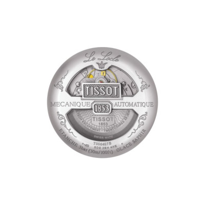 Tissot Le Locle automatique fond noir bracelet cuir  T006.407.16.053.00