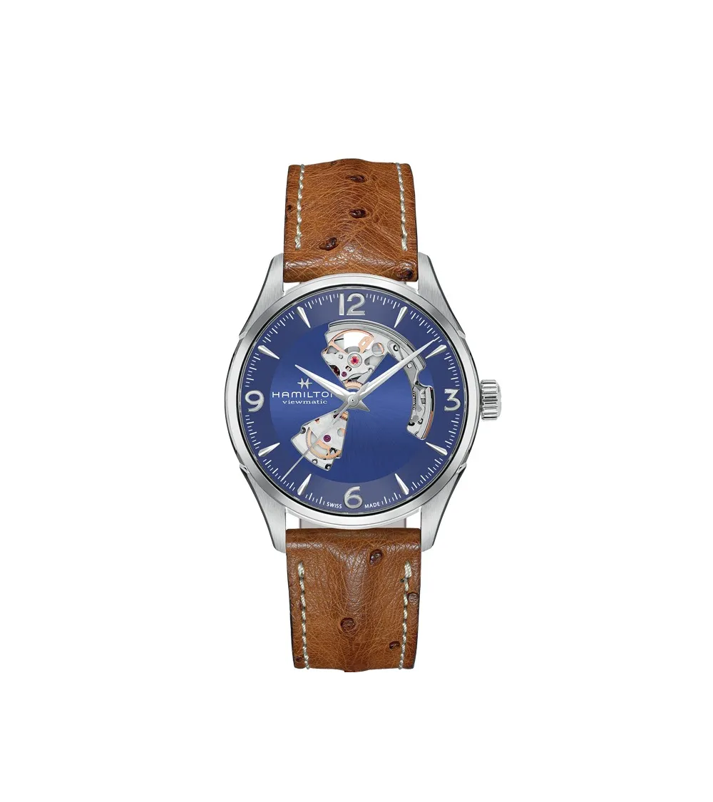 HAMILTON JAZZMASTER OPEN HEART AUTOMATIQUE  42MM BLEU