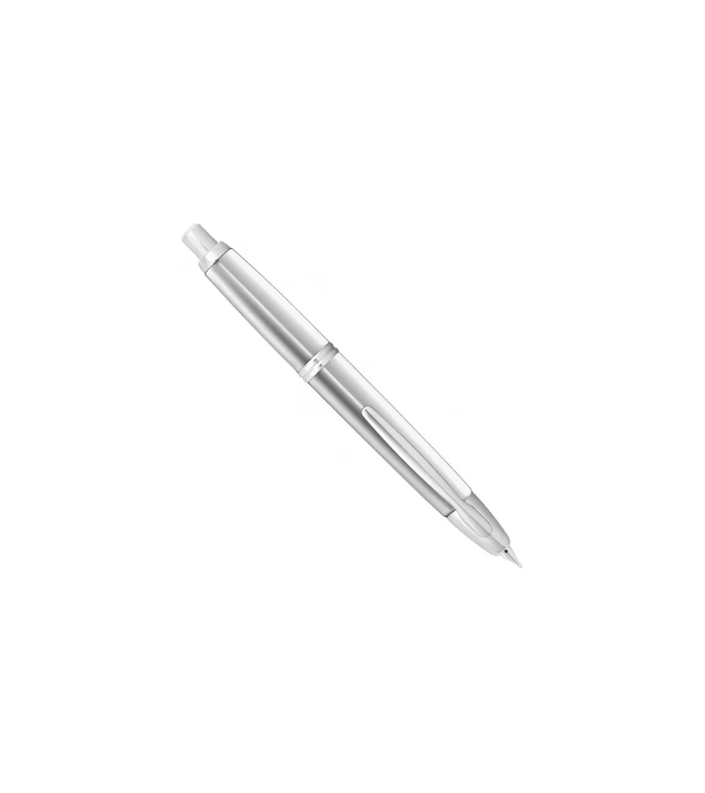 PILOT PLUME OR 18 K CAPLESS RHODIÉS GRIS