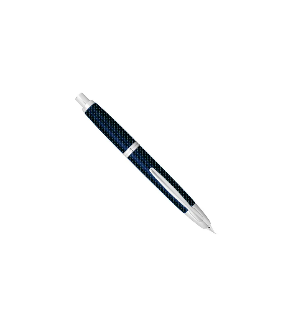 PILOT PLUME OR 18 K CAPLESS GRAPHITE BLEU RHODIÉS