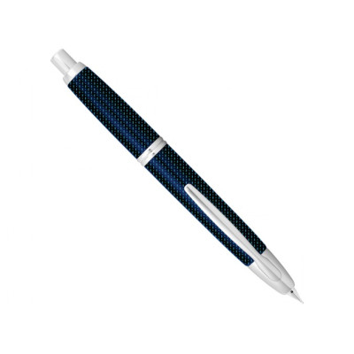 PILOT PLUME OR 18 K CAPLESS GRAPHITE BLEU RHODIÉS