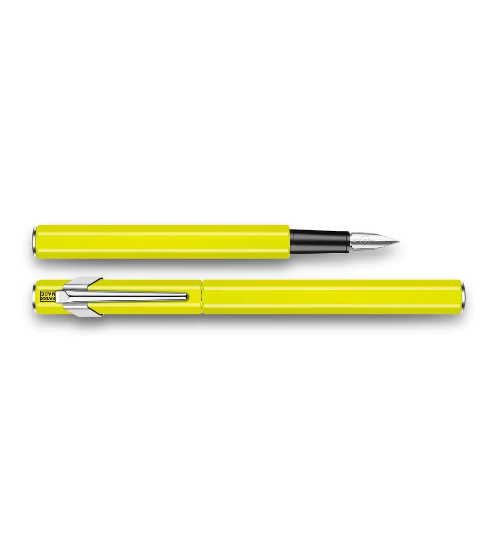 CARAN D'ACHE 849 PLUME VERNIS JAUNE FLUO
