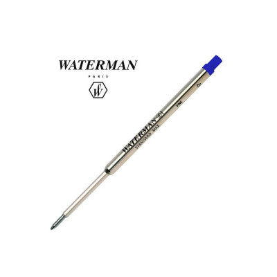 Waterman recharge bille bleue fine