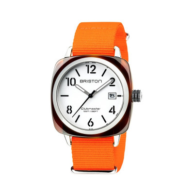 Bracelet nato briston nylon orange fluo