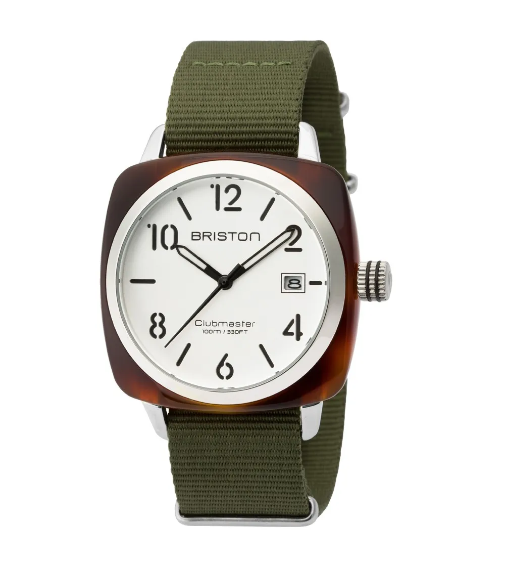 Briston montre quartz acétate cadran blanc ref 16240.SA.T.2.NGA