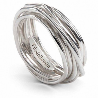 FILADELLAVITA BAGUE 7 FILS ARGENT 925